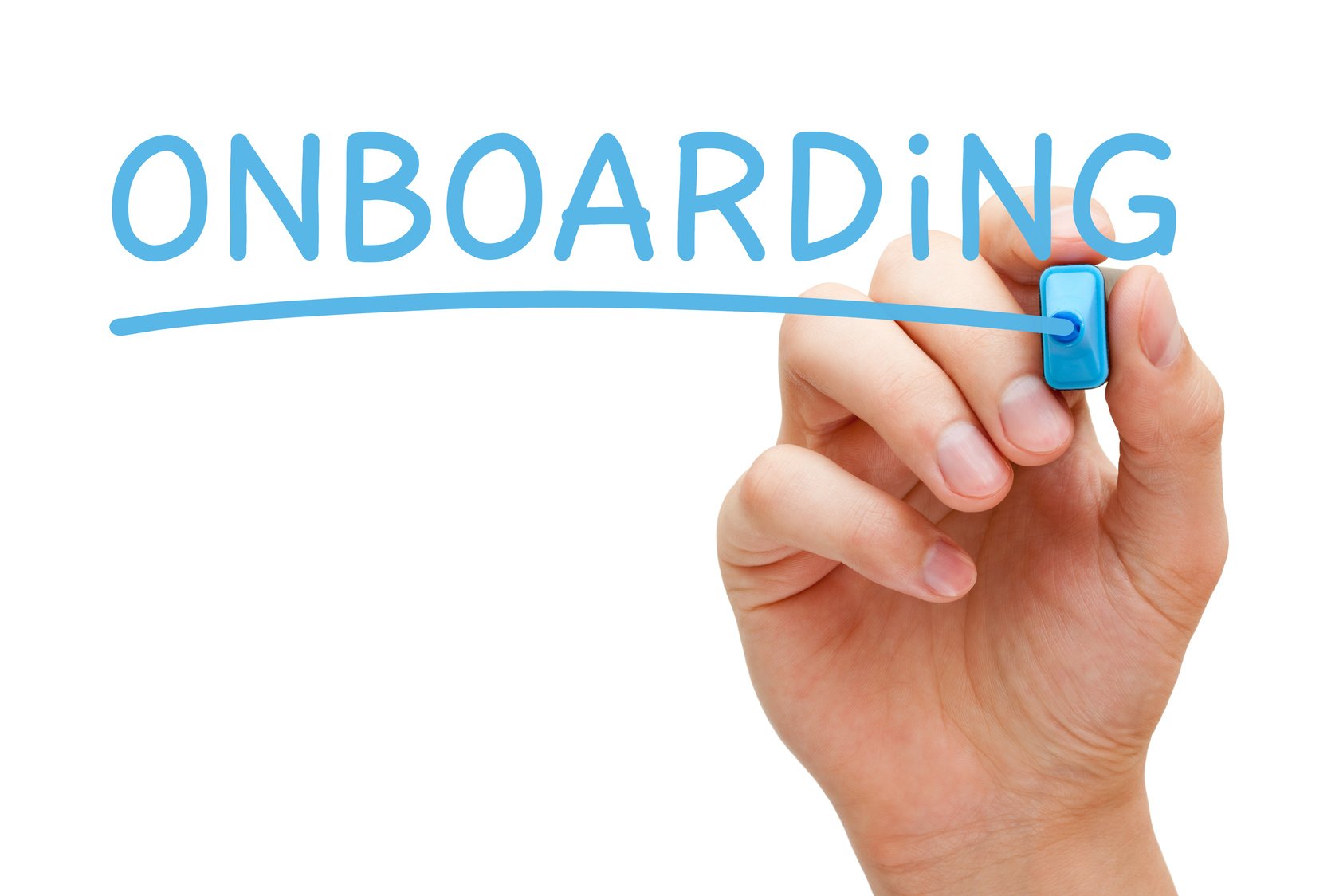 Onboarding Blue Marker